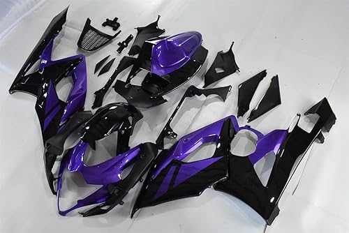 Miniatura 3 de Carenado púrpura negro apto para Suzuki 2005 2006 GSXR 1000 GSX-R1000 inyección ABS carrocería nuevo mercado de accesorios de plástico kit de marco