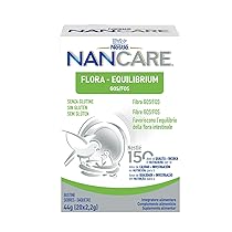 NESTLÉ NANCARE FLORA-EQUILIBRIUM Integratore Alimentare pediatrico per Lattanti e Bambini dalla nascita, 20 bustine da 2,2g (44g)