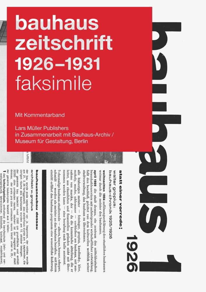 bauhaus zeitschrift 1926 - 1931: Faksimile Ausgabe