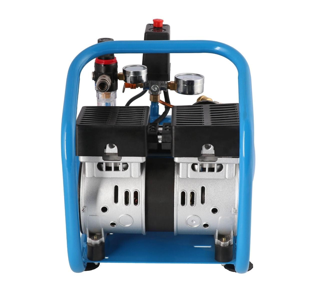 Airpress - Compresor de aire silencioso sin aceite L 6-95 8 bar 0.6 CV / 0.45 kW 48 litros/minutos 5 litros