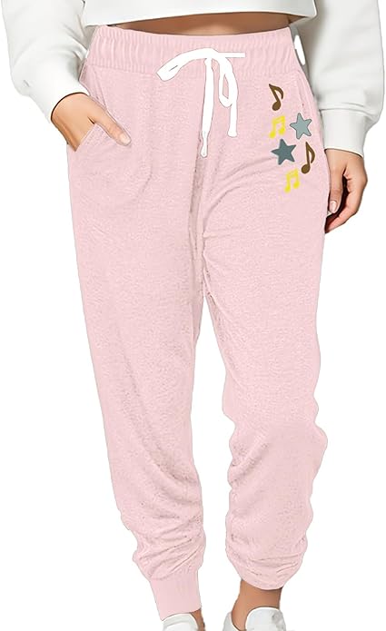 Women Baggy Sweatpants with Pockets Lounge Womens Pajama Pants Female Trouser