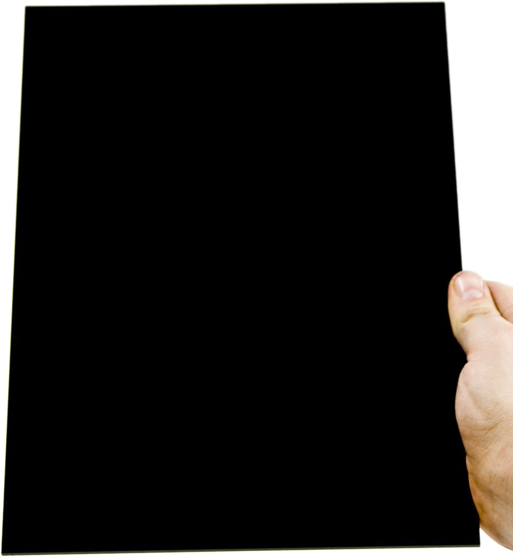 Rectangular Black Acrylic Sheet / Panel / Cut-Out, 60 x 50 cm