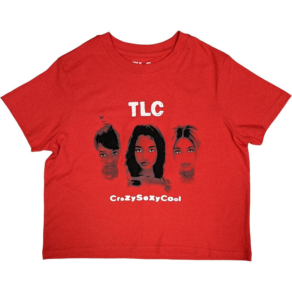 New Officially Licensed Products TLC CrazySexyCool Crop Top S Red