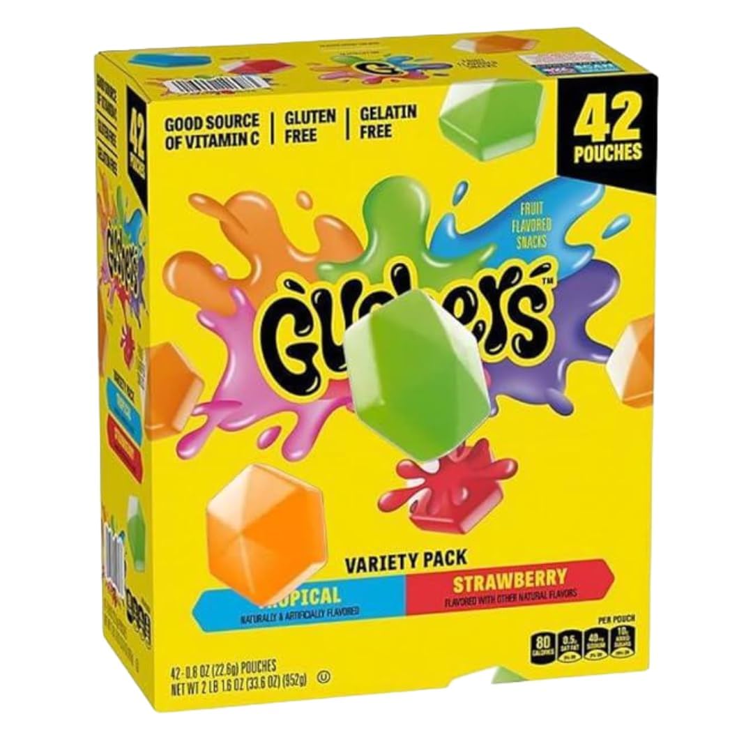 Strawberry & Tropical Fruit Snacks Variety Pack, 0.8 oz. (42 count (1 Pack))