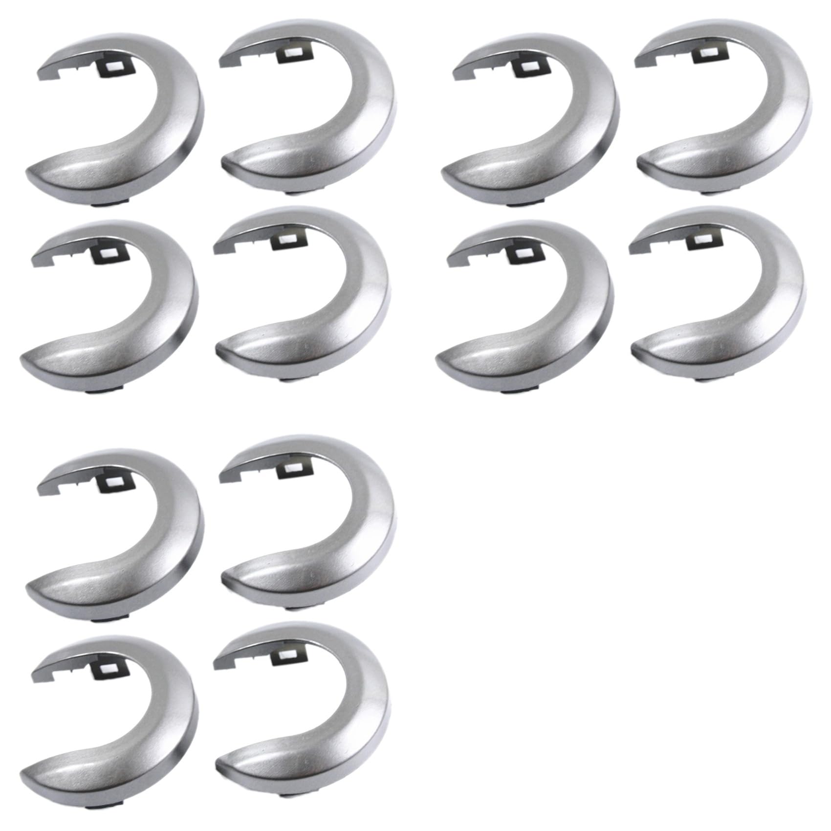 Jnchdghwa Silver Gray 12Pcs Car Interior Door Handle Cover Handle Escutcheon For Tiida 2005-2010 1.6 Livina Nv200 Geniss
