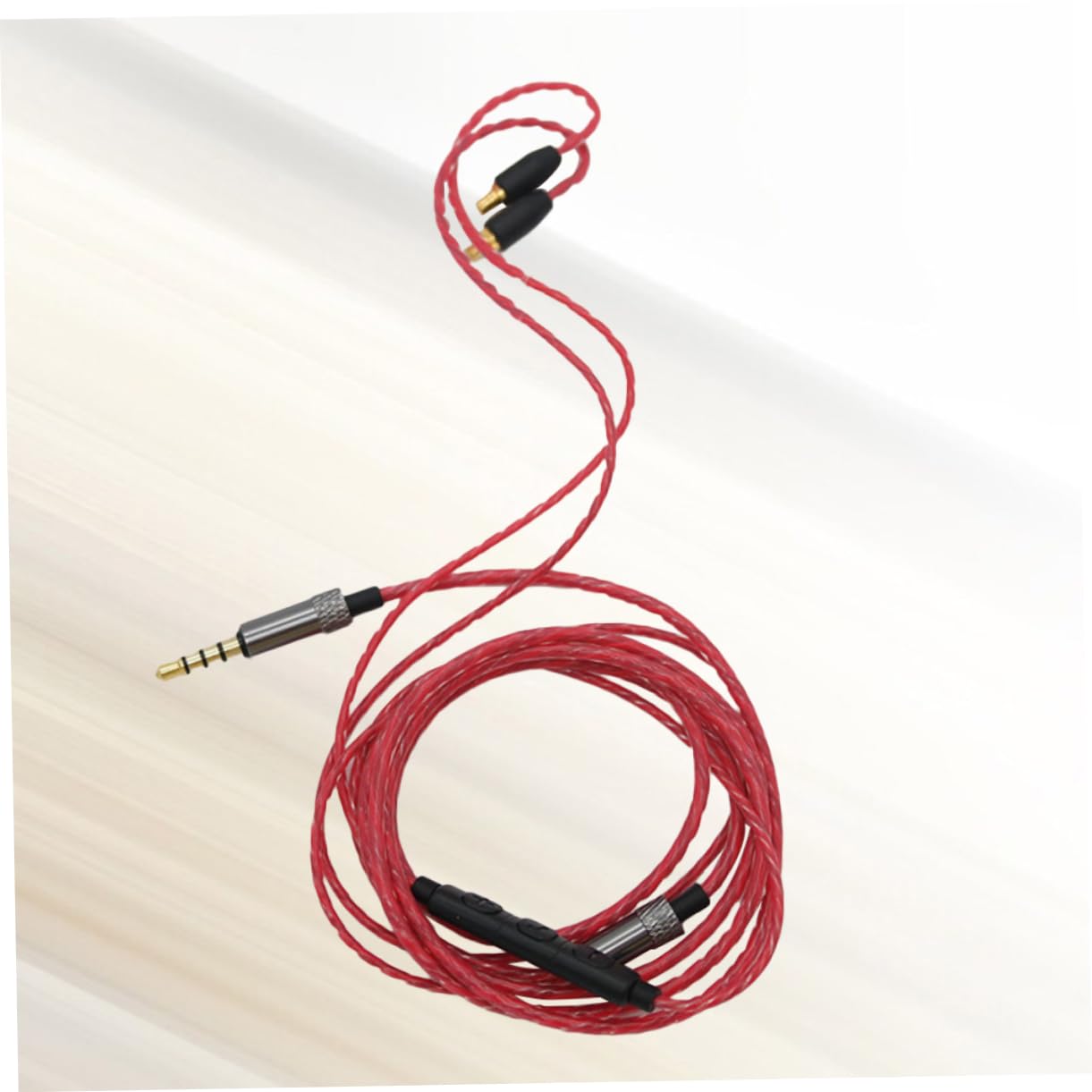 BESTonZON 3pièces Câble De Filaire Pour Casque Audio Upgrade Earphone Line Compatible Avec Rouge