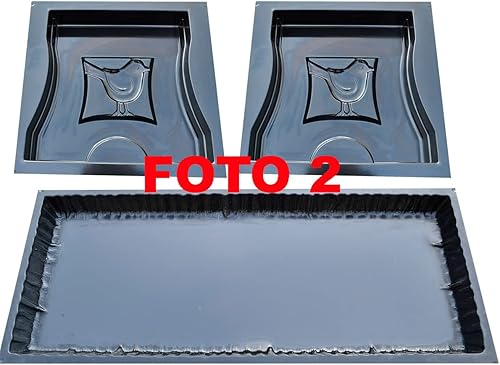 Miniatura 3 de SvitMolds Juego de 3 piezas de molde de hormigón banco de jardín banco superior largo 40 "2 piezas patas patio al aire libre patio, jardín, césped