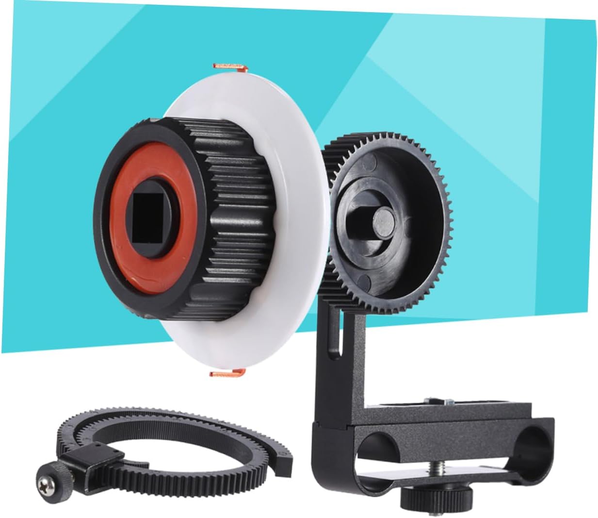 Aluminum Alloy Follow Focus Rig for ILCD Cameras Precision Kit with Follow Ring for Filmmakers and Photographers