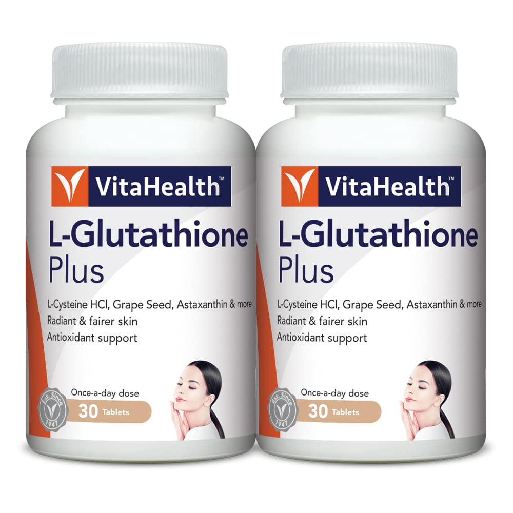 VitaHealth L-Glutathione Plus 30s Tablets Twin Pack : Amazon.sg: Health,  Household and Personal Care