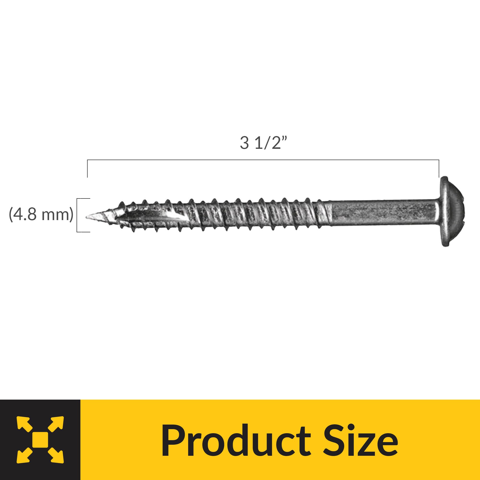 Brixwell SRW217980601 Cabinet Installation Screw,Round Washer Head Pack of 1000