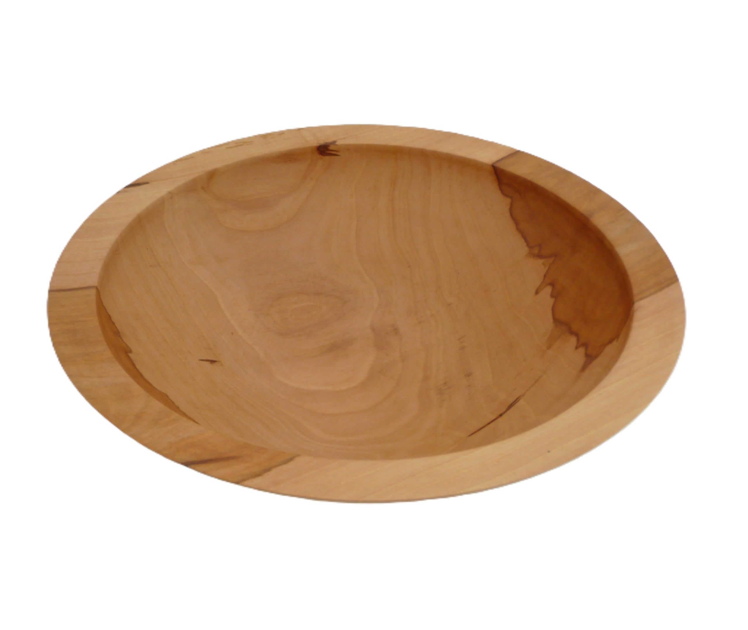 Generisch Gedrechselte Schale, Obstschale, Dekoschale, Holzschüssel ∅34 cm Handarbeit aus Deutschland, massives Apfelholz, Holzschale, unikat, nachhaltig, umweltfreundlich, Apfelholz, Apfel