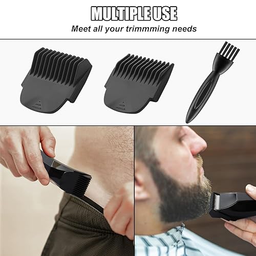 Miniatura 3 de Paquete de 2 protectores de recortadora de alta calidad para cortadora eléctrica de ingle Manscaped 4.0 con cepillo de limpieza, guías de corte de