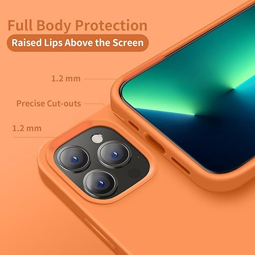 Miniatura 4 de Cordking funda para teléfono para iPhone 13 Pro, funda ultradelgada de silicona, funda protectora a prueba de golpes con forro de microfibra