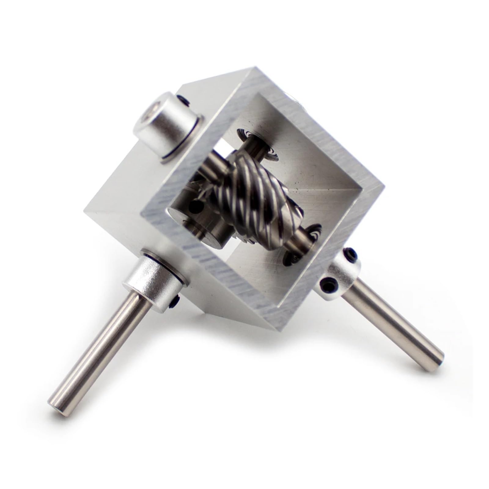 1:2 Turbina Trasmissione ad ingranaggi a vite senza fine Angolo retto Scatola di inversione Riduttore ad angolo di 90 gradi Dispositivo angolare for albero da 6 mm Per applicazioni meccaniche fai da t