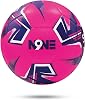 NINE Soccer Ball Size 3 4 5 – Soft Touch Foam Layer, All-Weather Soccerball for Youth & Adults, Training, Indoor & Outdoor Games