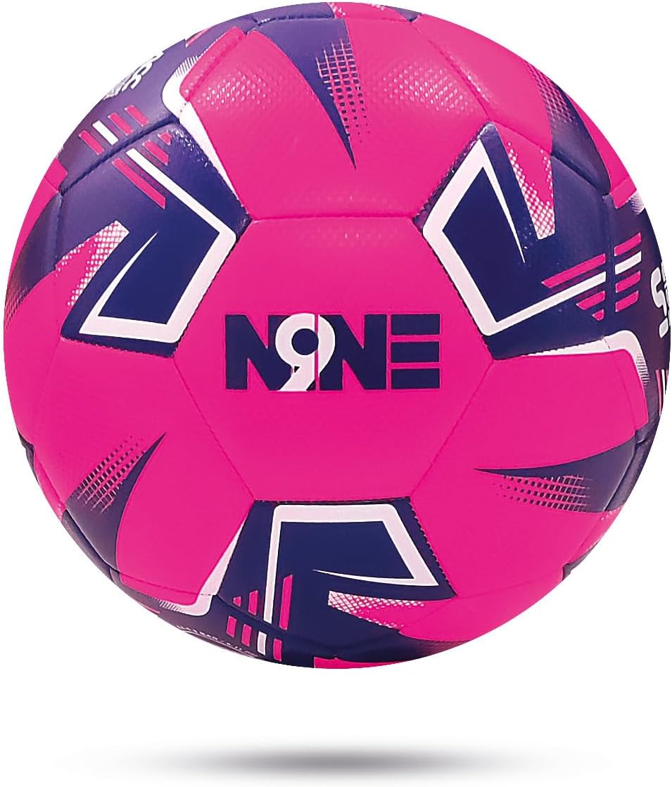 NINE Balón de fútbol premium, tamaño 3, 4, 5, fútbol de entrenamiento y partido para niños, adolescentes y adultos