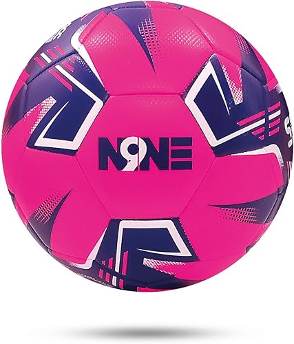 NINE Balón de fútbol premium, tamaño 3, 4, 5, fútbol de entrenamiento y partido para niños, adolescentes y adultos