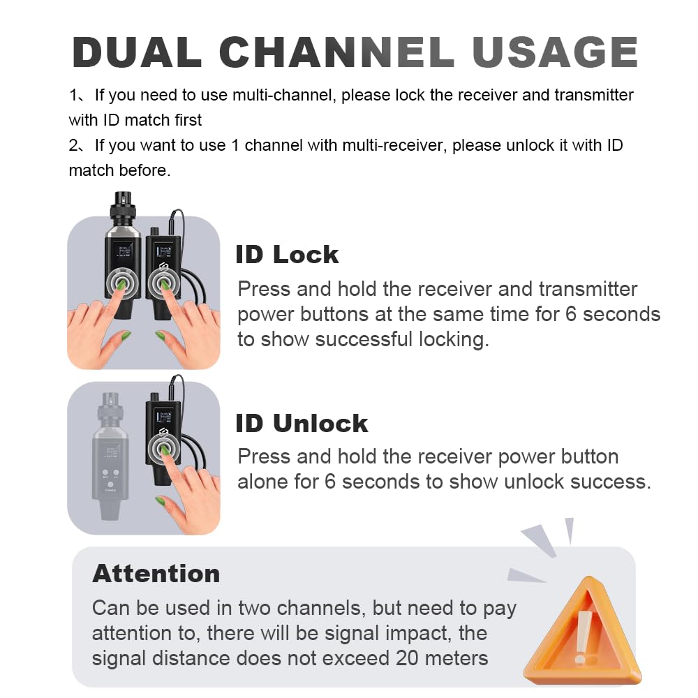 A9 UHF Wireless in Ear Monitor System Transmitter and Beltpack Receiver for Studio, Band Rehearsal and Live Performance (A9-1)