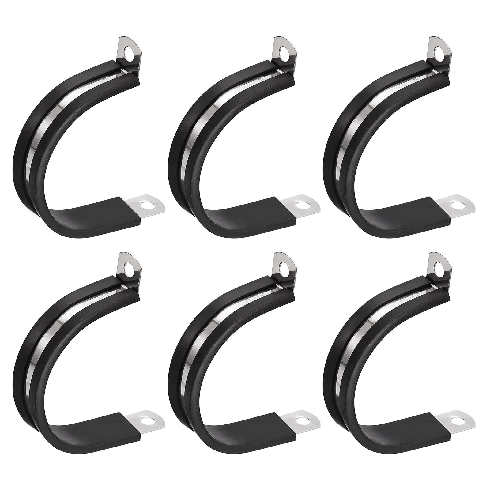 Collier De Serrage SOURCING MAP 30mm Caoutchouc Amorti 304 Inox