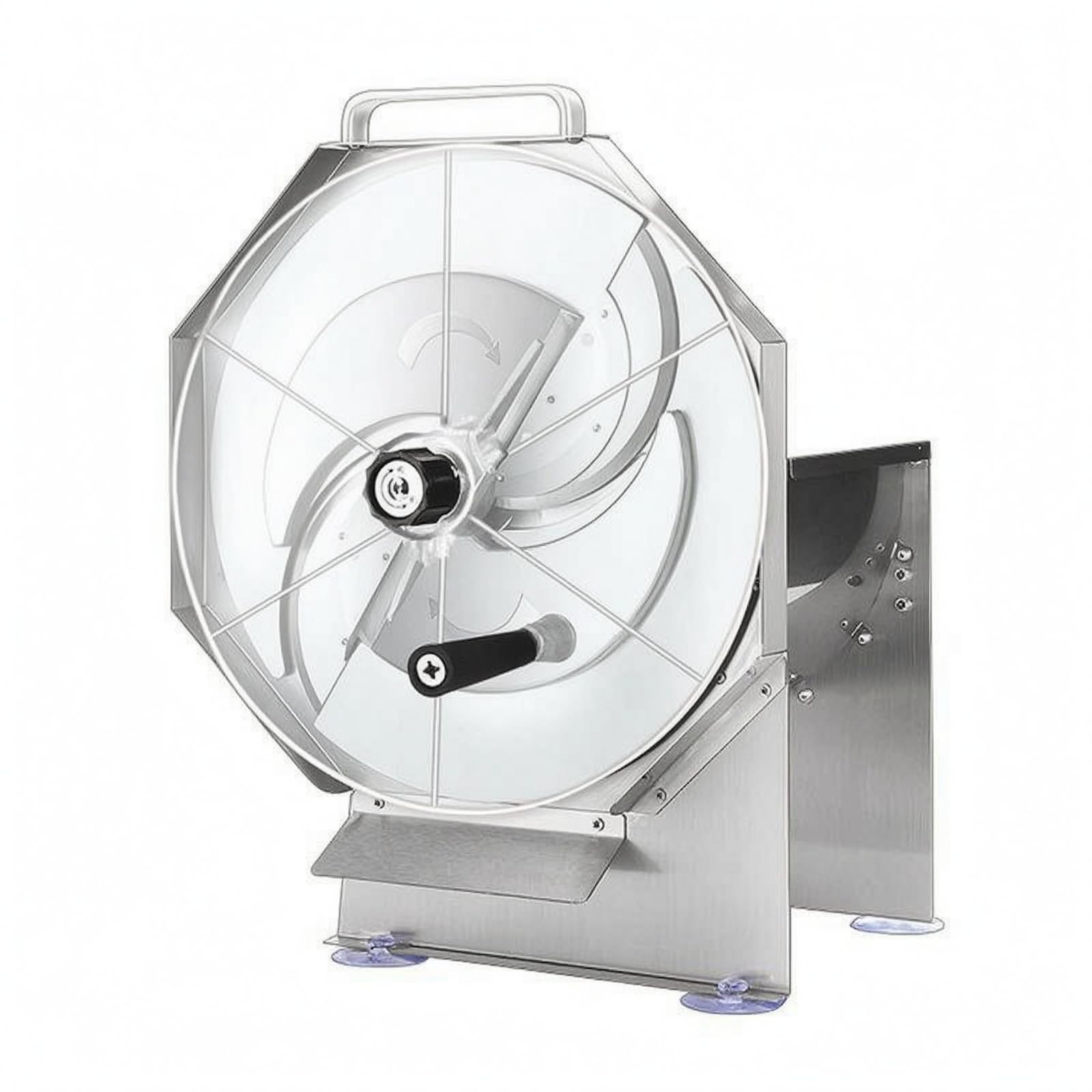 Milageto Cortadora de Verduras Manual Rebanadora Laminadora Tajadora de en Acero Inoxidable y Protector Frontal Grosor Ajustable de 0.1 a 10 Mm Adecuada para