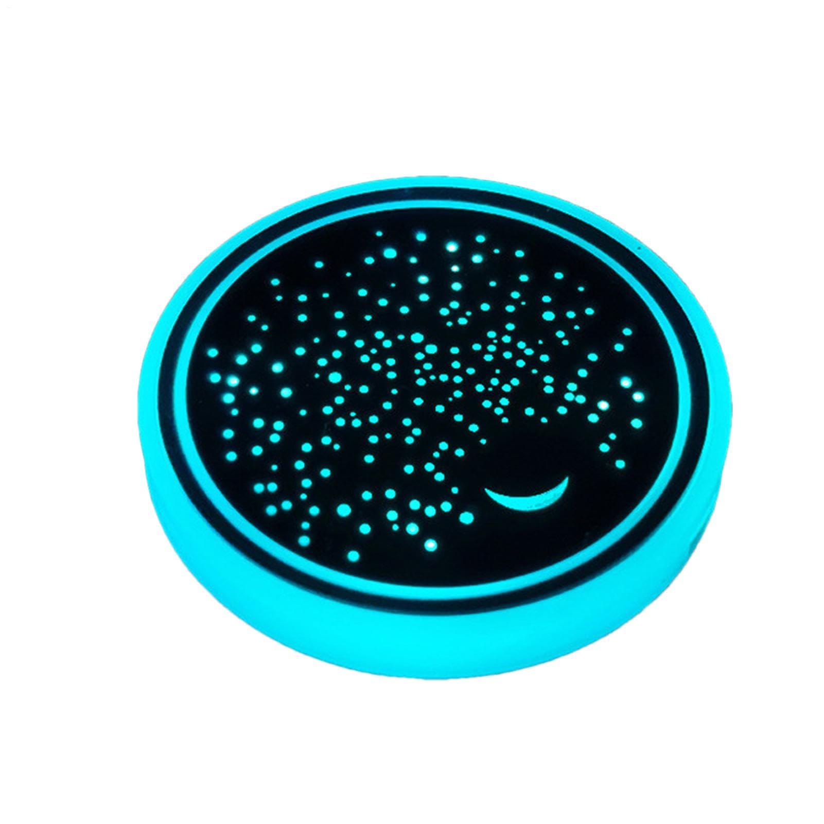 Dessous de verre lumineux à LED antidérapant pour éviter les chutes de canettes