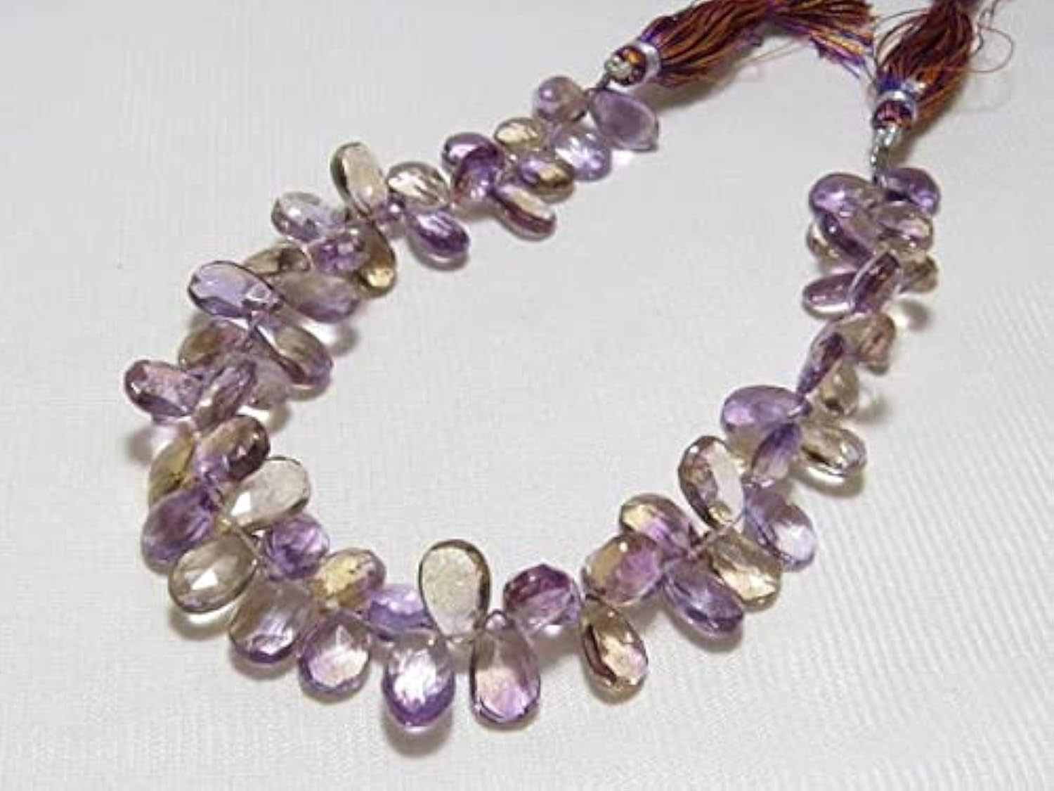 Ametrine naturelle véritable briolette pour éviter les imitations et réussir vos bijoux
