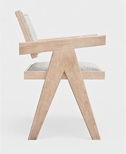 Miniatura 4 de Alpine Furniture Raquel - Juego de 2 sillas auxiliares de comedor en madera natural