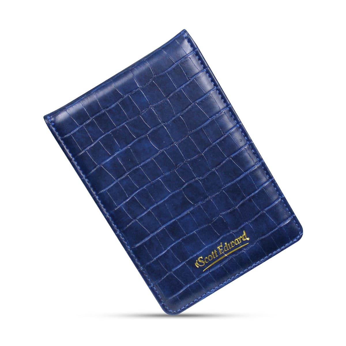 Custodia Per Segnapunti Da Golf In Pelle Scott Edward Golf, Impermeabile, Morbida E Spessa, Colori Grigio/nero/blu/arancione, Protezione Scorecard