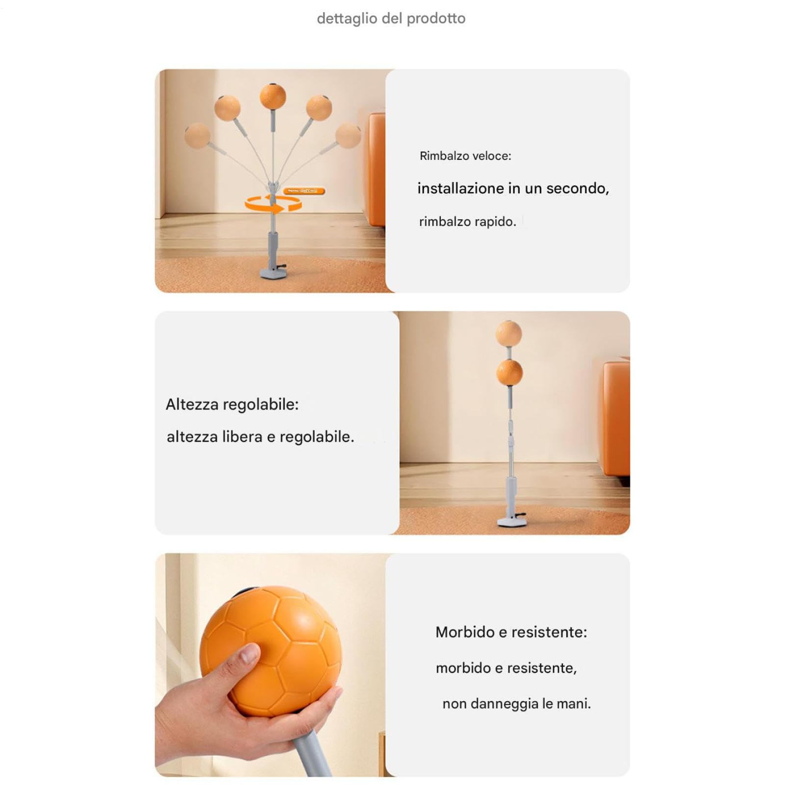 Sacco Reattivo Altezza Regolabile Potente Coordinazione Occhio-Mano | Sacco Reflesso Boxe Allenamento a Casa Bambini Adulti Adolescenti Sacco Da Pugilato Speed Ball Attrezzatura Fitness