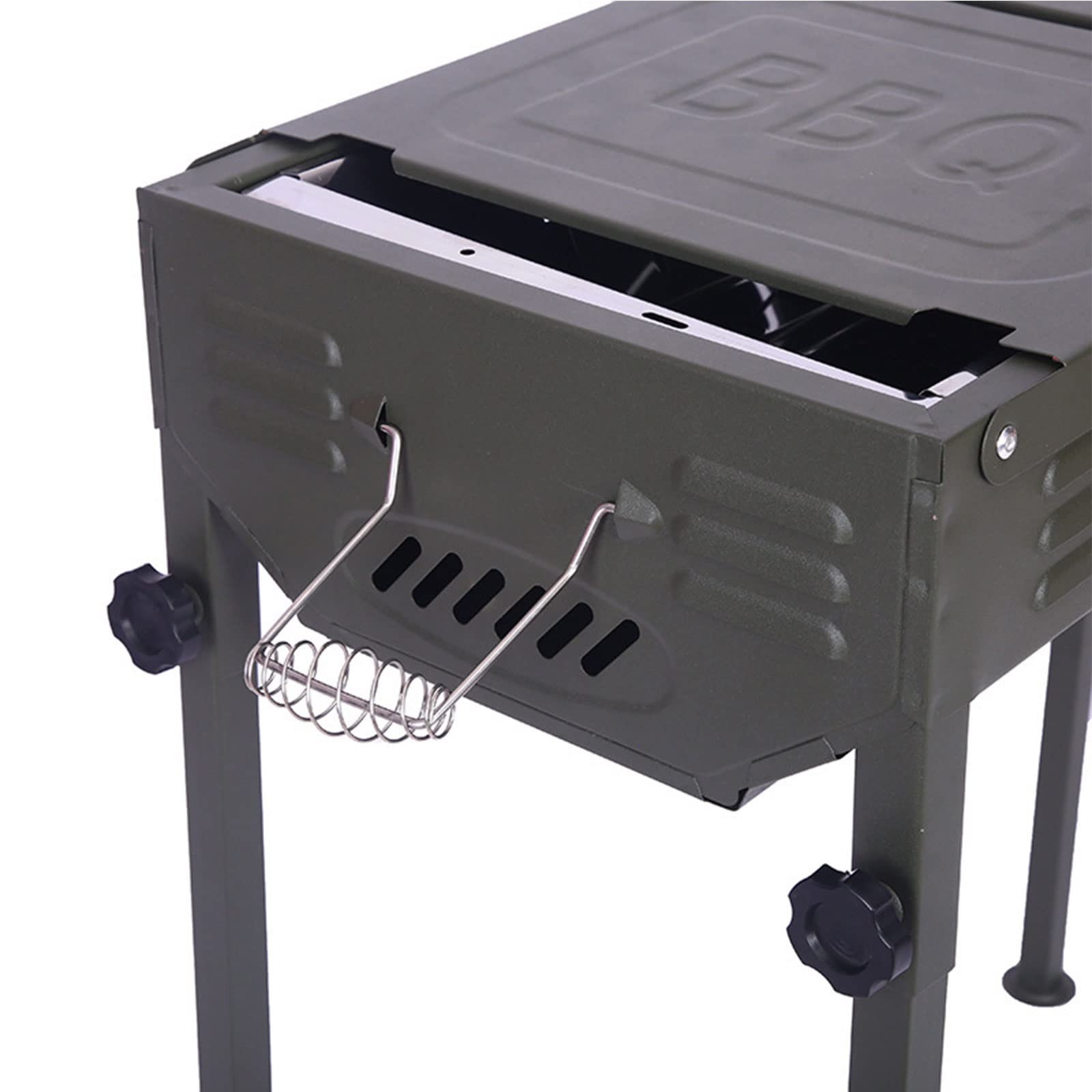 Supporto per barbecue, Griglia for falò all'aperto, pieghevole, facile da pulire, for barbecue, picnic, campeggio, patio, cortile, griglia cucina in acciaio inossidabile