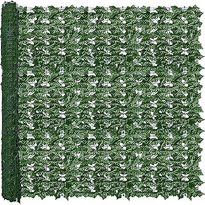ODTORY Artificial Ivy Privacy Fence Wall Screen,60X120 in UV-Anti Faux Greenery Backdrop Ivy Vine Leaf Hedges Fence Panels for Patio, Balcony, Garden, Backyard Indoor Outdoor Green Wall Decor
