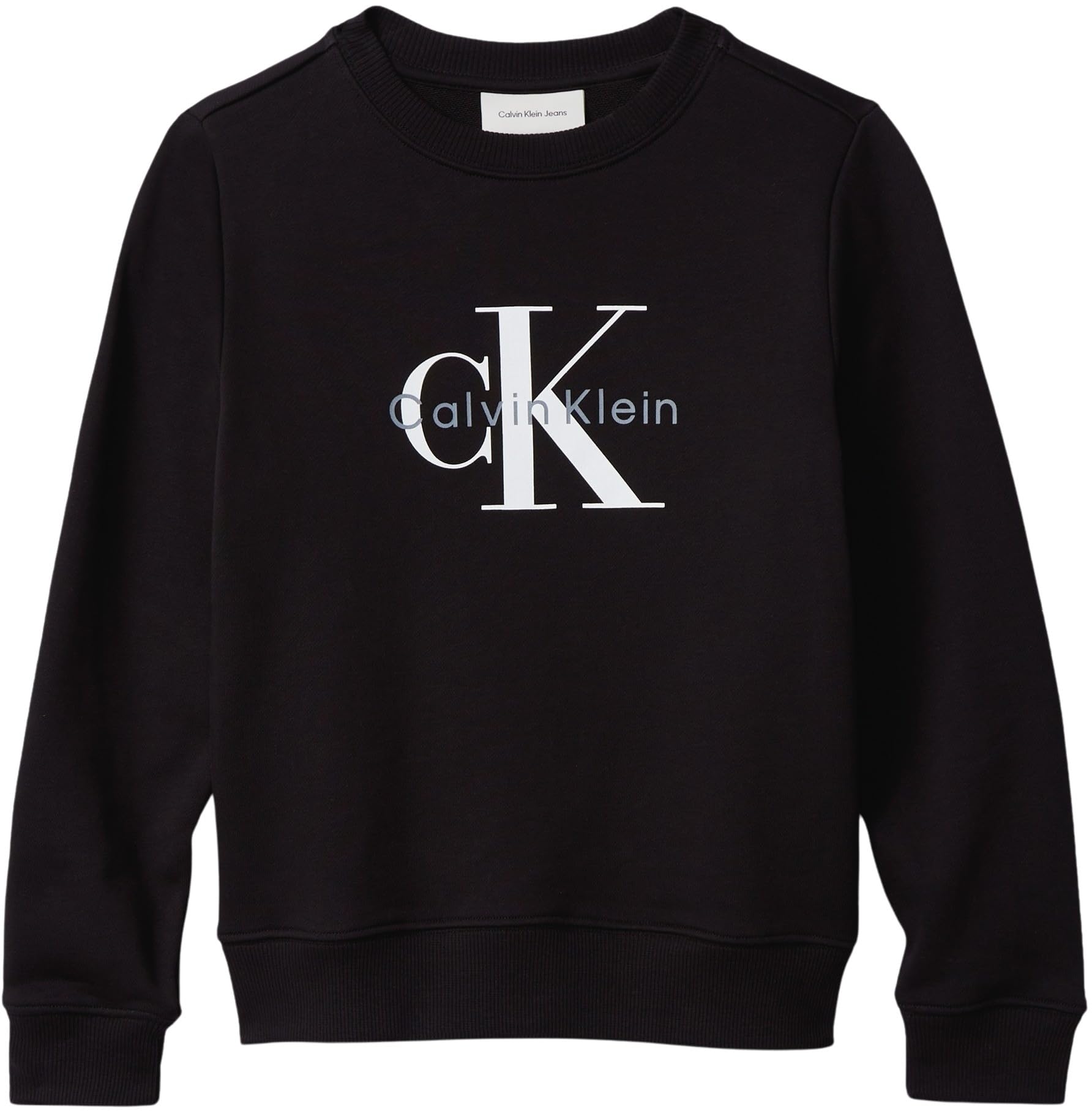 Calvin Klein CK Monogram Terry Cn Sweatshirt Iu0iu00714 Sudadera sin Botones Unisex Adulto