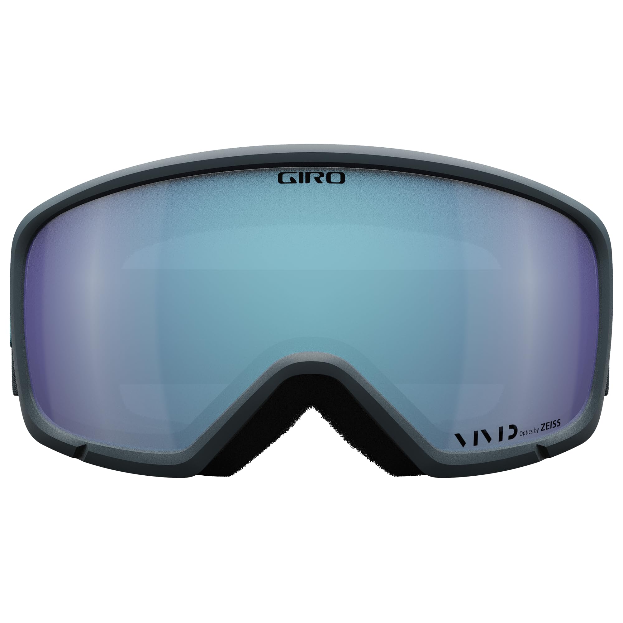 Giro Ringo - Maschera da sci per uomo, donna e ragazzi, con cinturino a forma di squalo scuro con lenti Vivid Royal