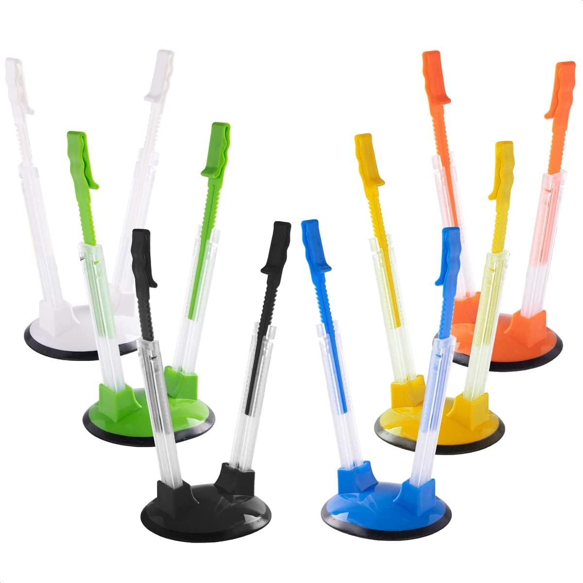 Baggy Rack Stands, 6 Pack, Adjustable Hands Free Clips for