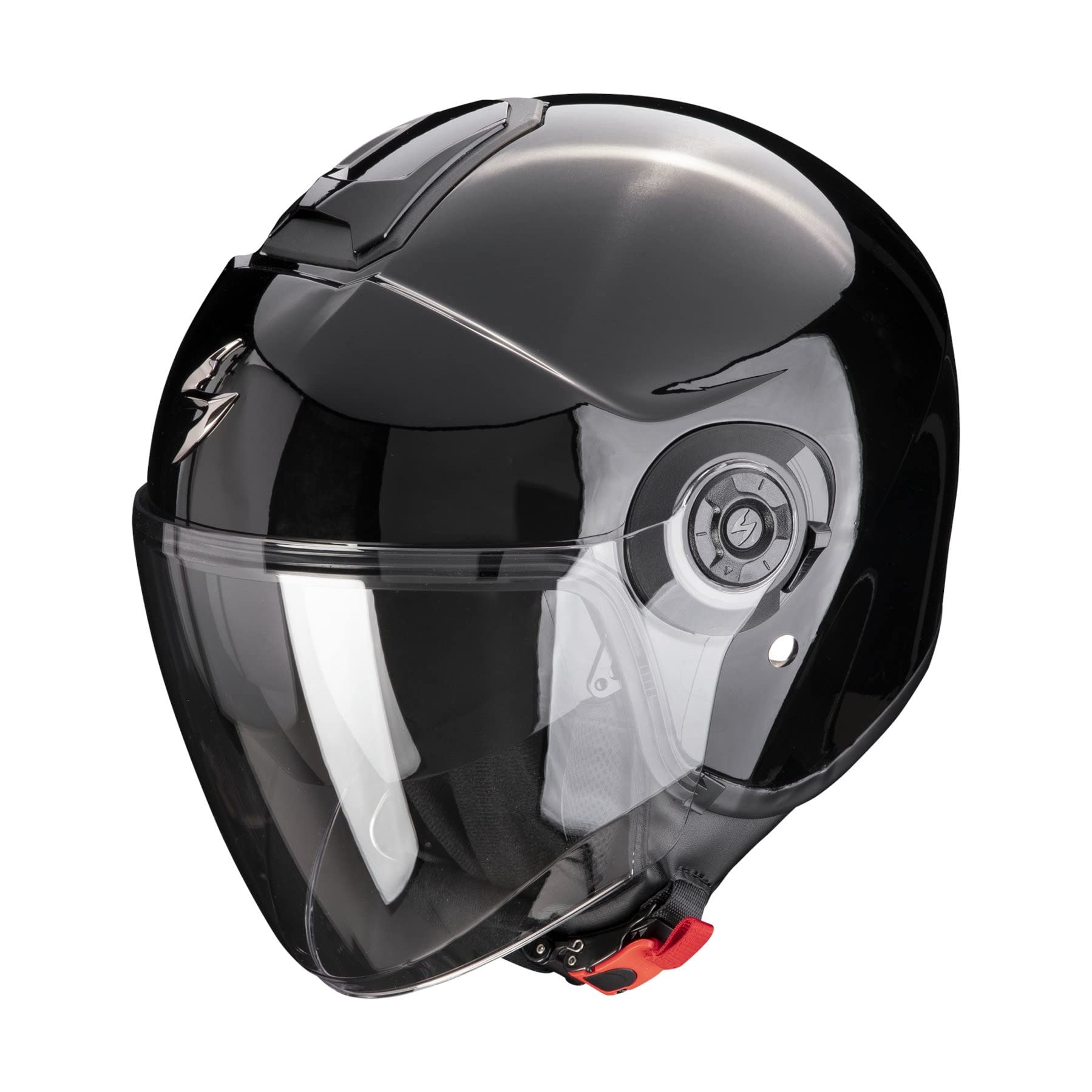 Casque Moto Scorpion Exo-City II Noir Mat - Demi-Jet Avec Visière Longue - Taille M