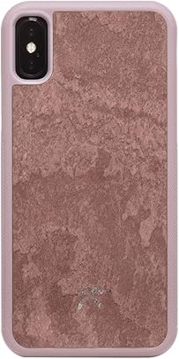 Woodcessories Funda Carcasa Case Compatible con iPhone X XS Piedra Pizarra Real EcoBump Stone Rojo Ca n Woodcessories Funda Carcasa Case Compatible con iPhone X XS Piedra Pizarra Real EcoBump Stone Rojo Ca n