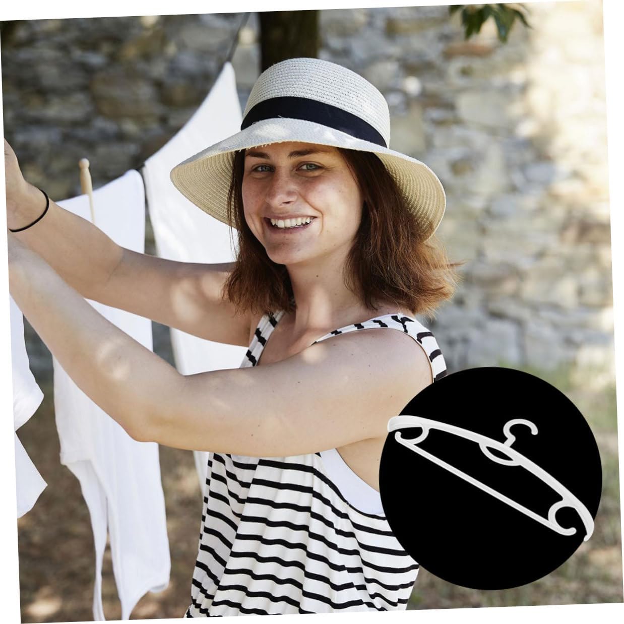 Homoyoyo Traceless Non-Slip Wide Shoulder Clothes Hangers, Solid Plastic Coat Rack with 360° Rotatable Hook, Thick Windproof Multipurpose Clothes Hanger for Closet Storage, 10pcs Gray