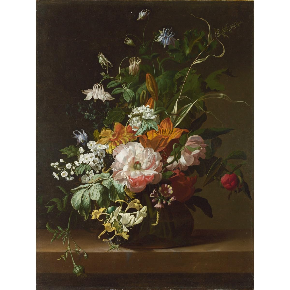 Reproduction Rachel Ruysch Fleurs dans un vase toile durable - 2