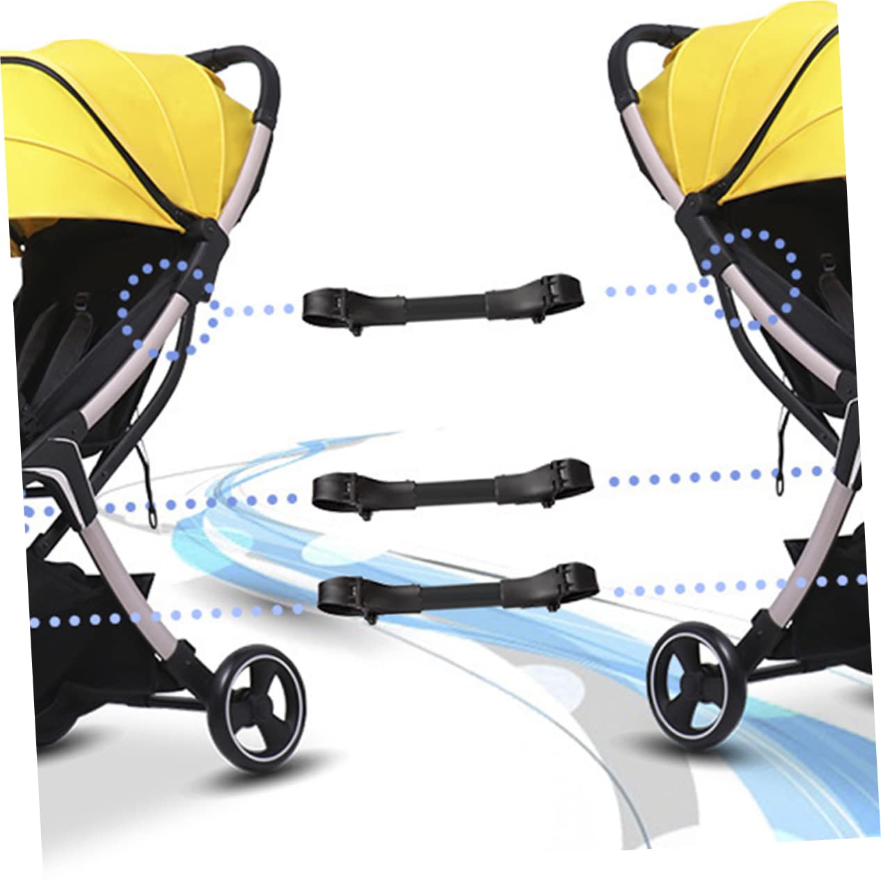 KOMBIUDA 3 piezas accesorios de enchufe para cochecito de bebé en automotor Twin Cochecito Automotriz Conector universal Cochecito Conector Twin Cochecito Conector de Cochecito