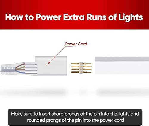 Miniatura 4 de Shine Decor Controlador con control remoto, fuente de alimentación para luces LED RGB de neón de 0.394 in de ancho x 0.787 in de alto