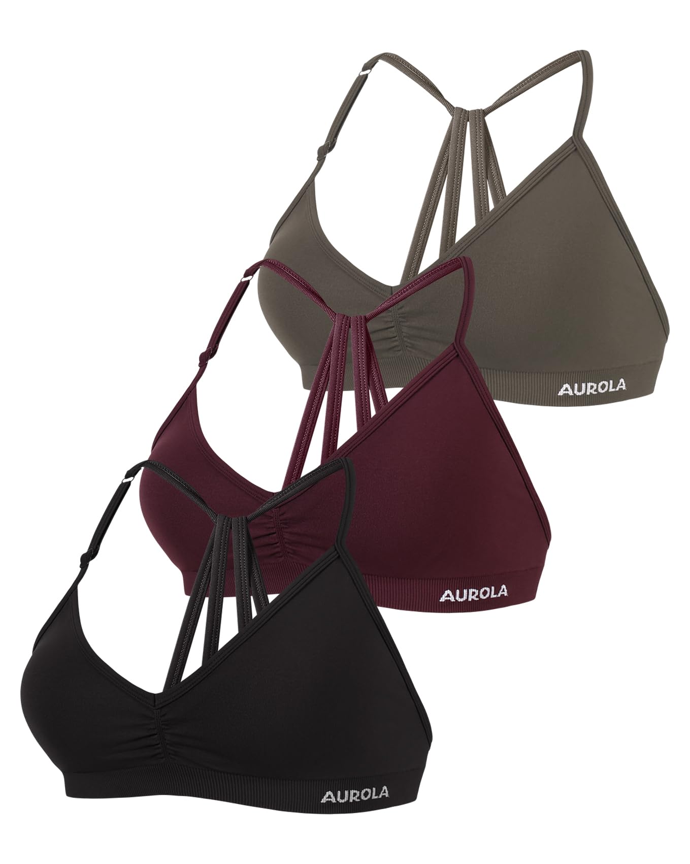 AUROLA Mercury Backless Strappy Workout Sports Bra for Women
