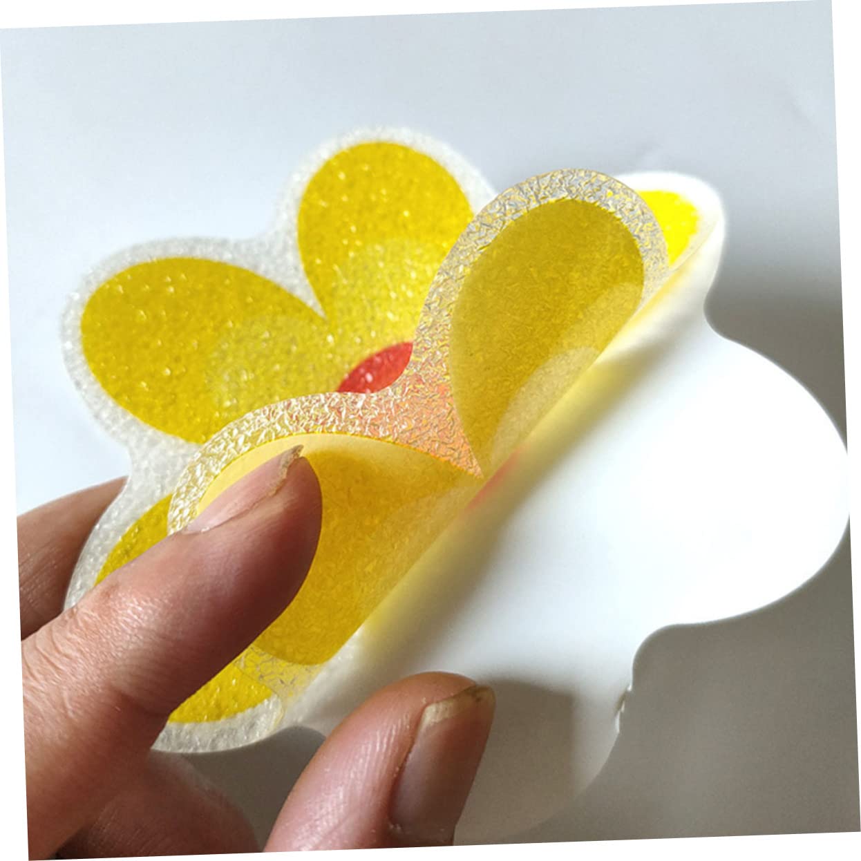 Ciieeo 2 Juegos Adhesivos Antideslizantes para Flores. Apliques De Bañera Agarre De La Bañera Pegatinas Colorida Piso Pegatinas De Polivinilo Dibujos Animados Grava Niño