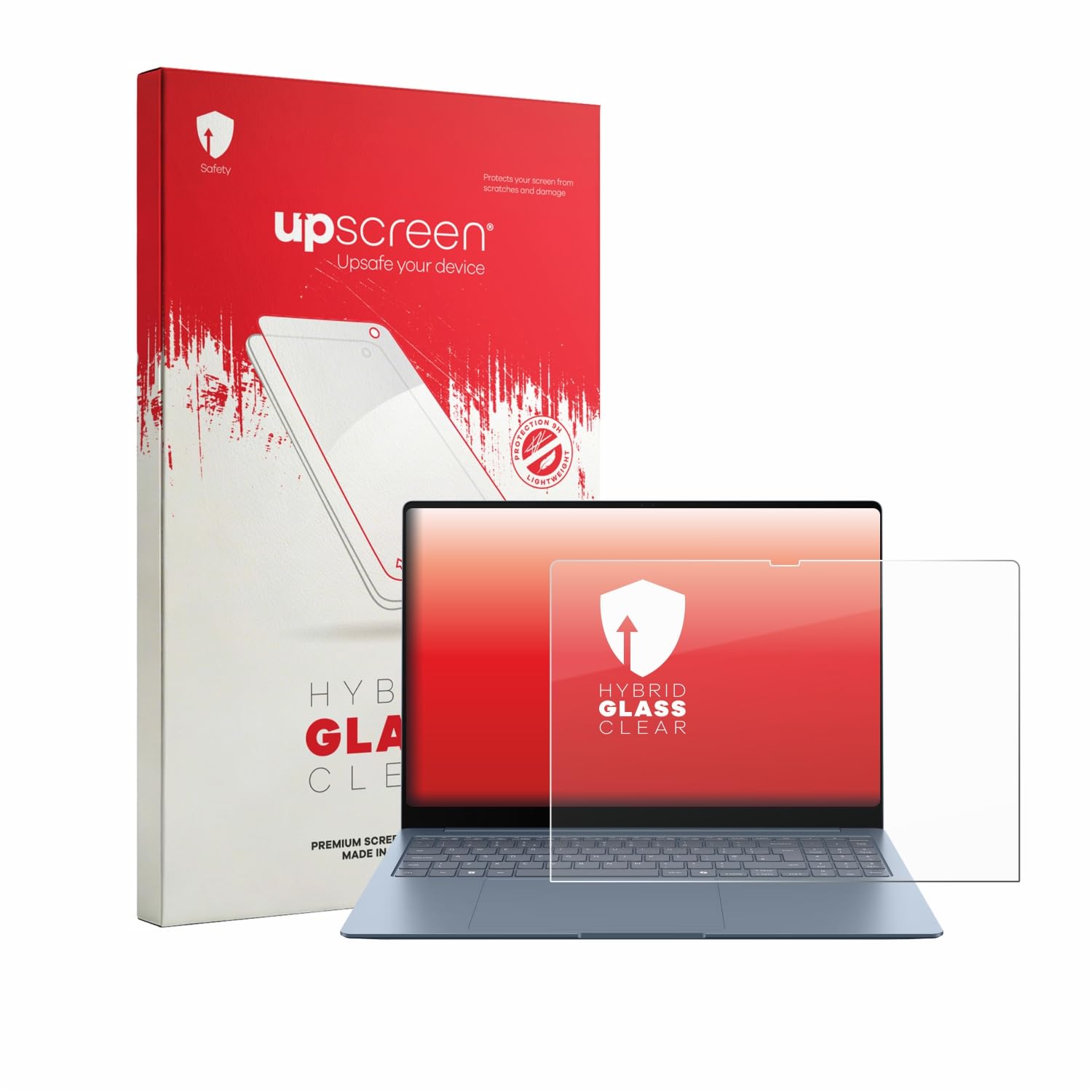 upscreen Lámina Cristales para Samsung Galaxy Book6 Edge 16" | , Transparente Protección Pantalla Made in Germany, 9H Dureza Hybrid Tempered Glass