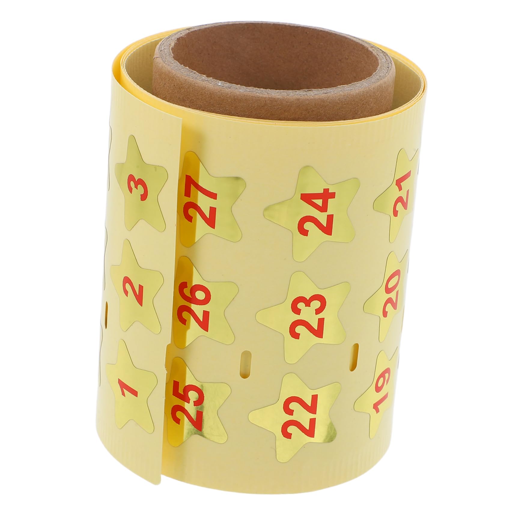 LALAFINA 99pcs Pentagram Sticker Sample Stickers Table Decorations Fake Fruit Headbands Wine Glasses LED Lampshade Waterproof Stamps Shade Light Bulbs Tweezers Digital Stickers Golden Paper