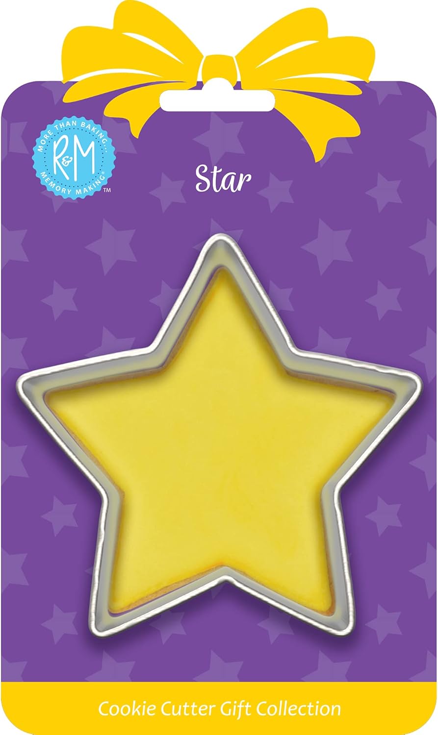 R&M Star Cookie Cutter 3.5"- Stainless Steel, Gift Tag Carded