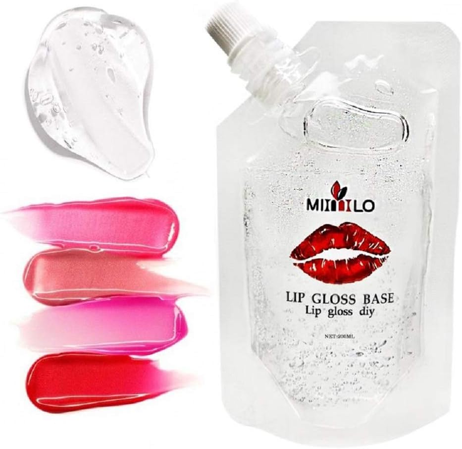 Ofanyia Lip Gloss Base Make Your Own Lip Gloss Handmade Lip Gloss DIY Lipstick Material Lip Glosses Base - 200ML