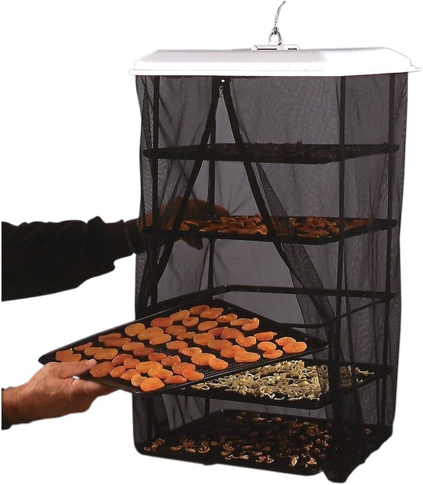 Food Dehydrator - Hanging Food Pantrie Dehydration System - Non-electric, Environmentally Friendly, Natural Way to Dry Foods,jerky & More. 5-tray Dehydrator