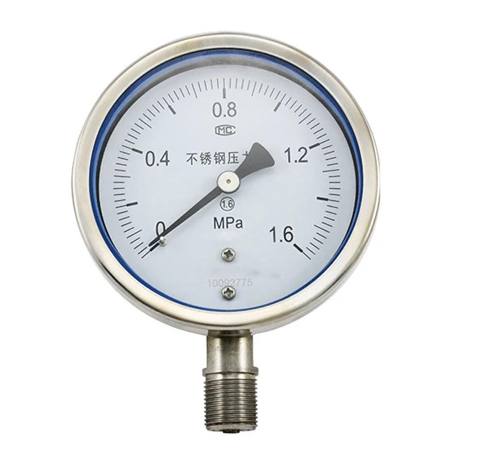 Manómetro PSI con conexión de rosca de instalación radial de 0~60Mpa y 100 mm