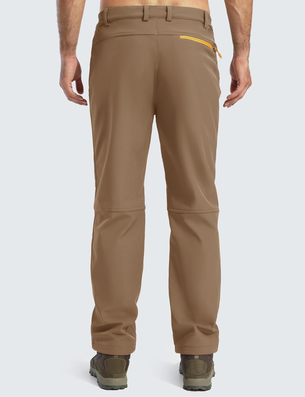 MAGCOMSEN Men's Snow Ski Pants Fleece Lined Winter Water Resistant Insulated Work Hiking Snowboard Pants 4 Pockets