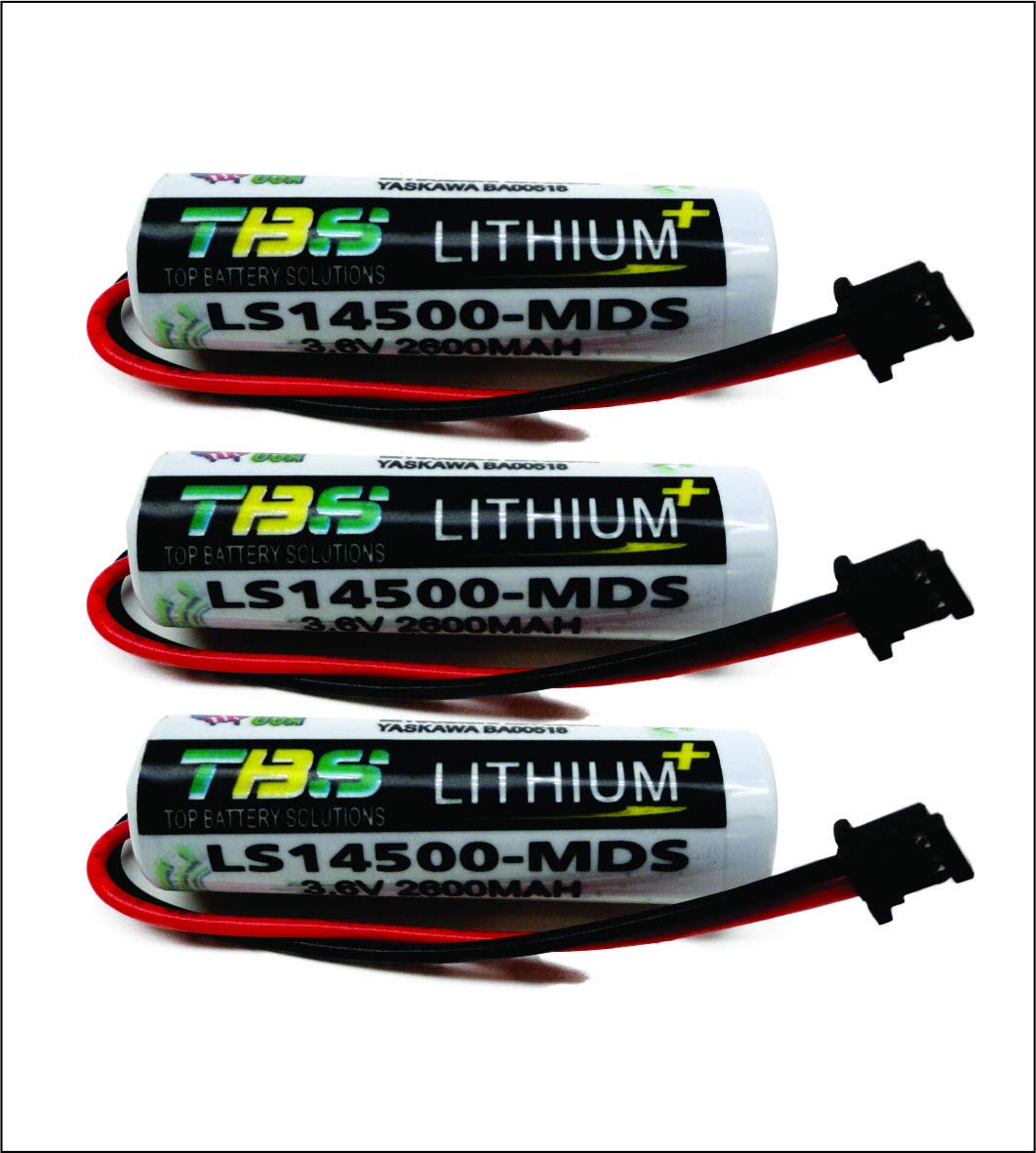 3pc Mitsubishi 3.6 Volt PLC Replacement Battery ER6V-C119B, MR-J3BAT